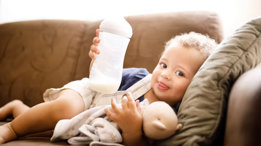 Distribution de lait infantile
